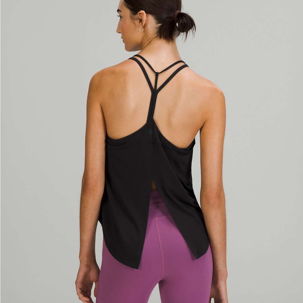 Lululemon Black V-Neck Tank Top - Picture 2 of 5